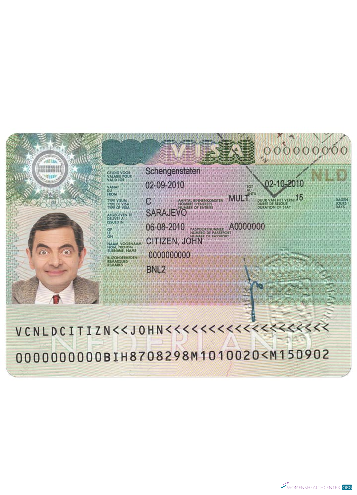 Download NETHERLAND schengen visa Photoshop template